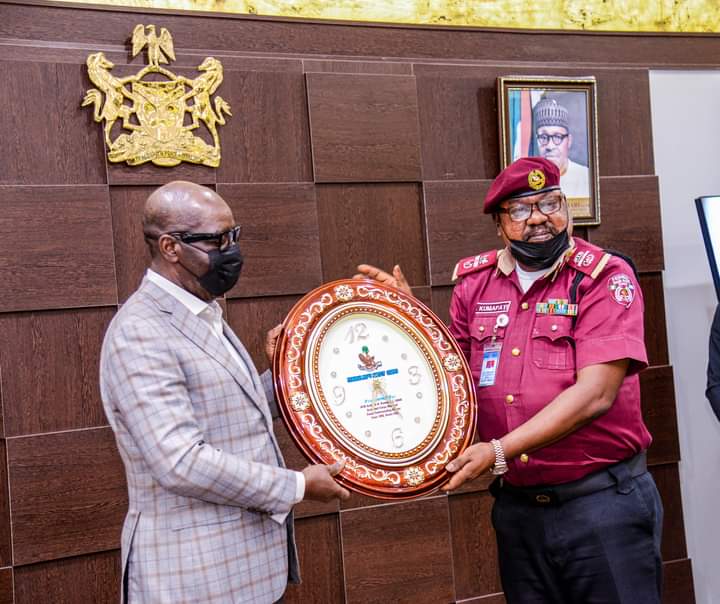 Gov Obaseki Assures FRSC Of Continued Support, Vows To Improve State Road Networks