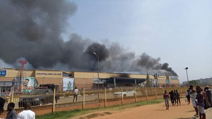 Just In: Fire Guts Peter Obi’s Next Cash N’ Carry Supermarket In Abuja