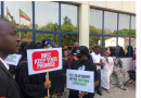 Presidential Polls: Atiku, Ayu, Others Protest At INEC Headquarters In Abuja