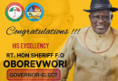 Obaje Congratulates Oborevwori, Onyeme, Others On Election Victory 