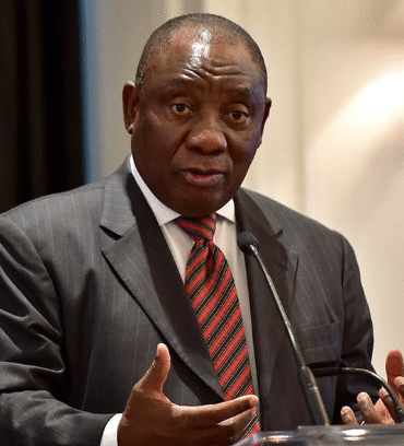 South African President Cyril Ramaphosa