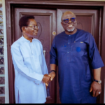 Delta State Gov Sheriff Oborevwori (right) with Chief Godwin Ogbetuo