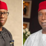 Former Governor Ifeanyi Okowa (left) and Sen. Ned Nwoko