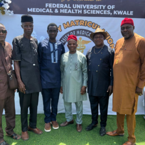 Members of Ukwuani Foundation Union (UFU) during the maiden matriculation ceremony of FUMHSK
